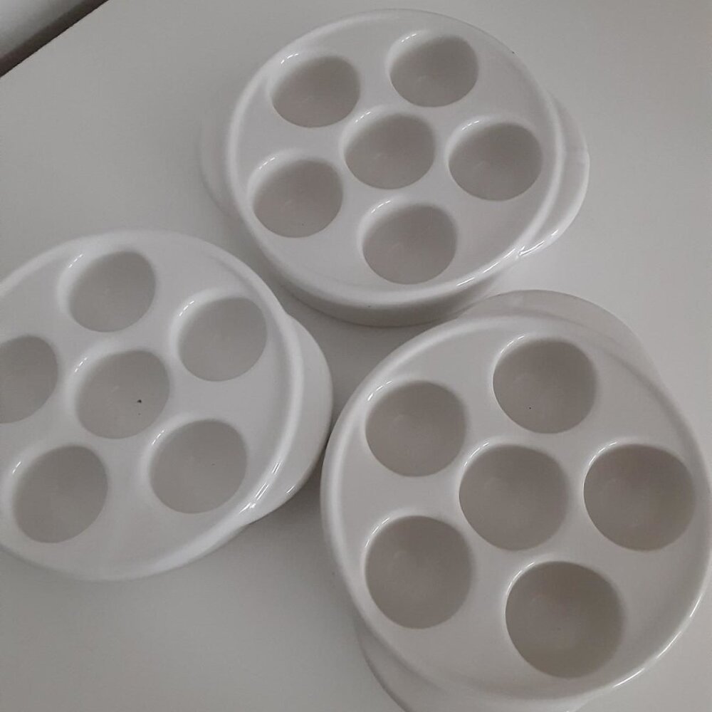 Professional Restaurant Escargot Serving Dish - Bel Terr USA - set (3)